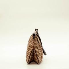 Fendi Zucchino Double Flap Baguette thumbnail 5