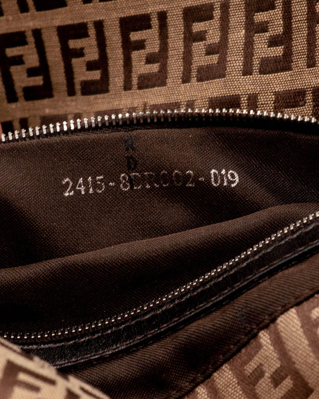 Fendi Zucchino Double Flap Baguette