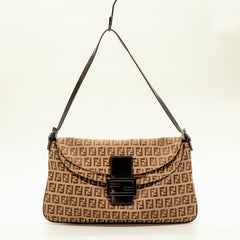 Fendi Zucchino Double Flap Baguette thumbnail 3
