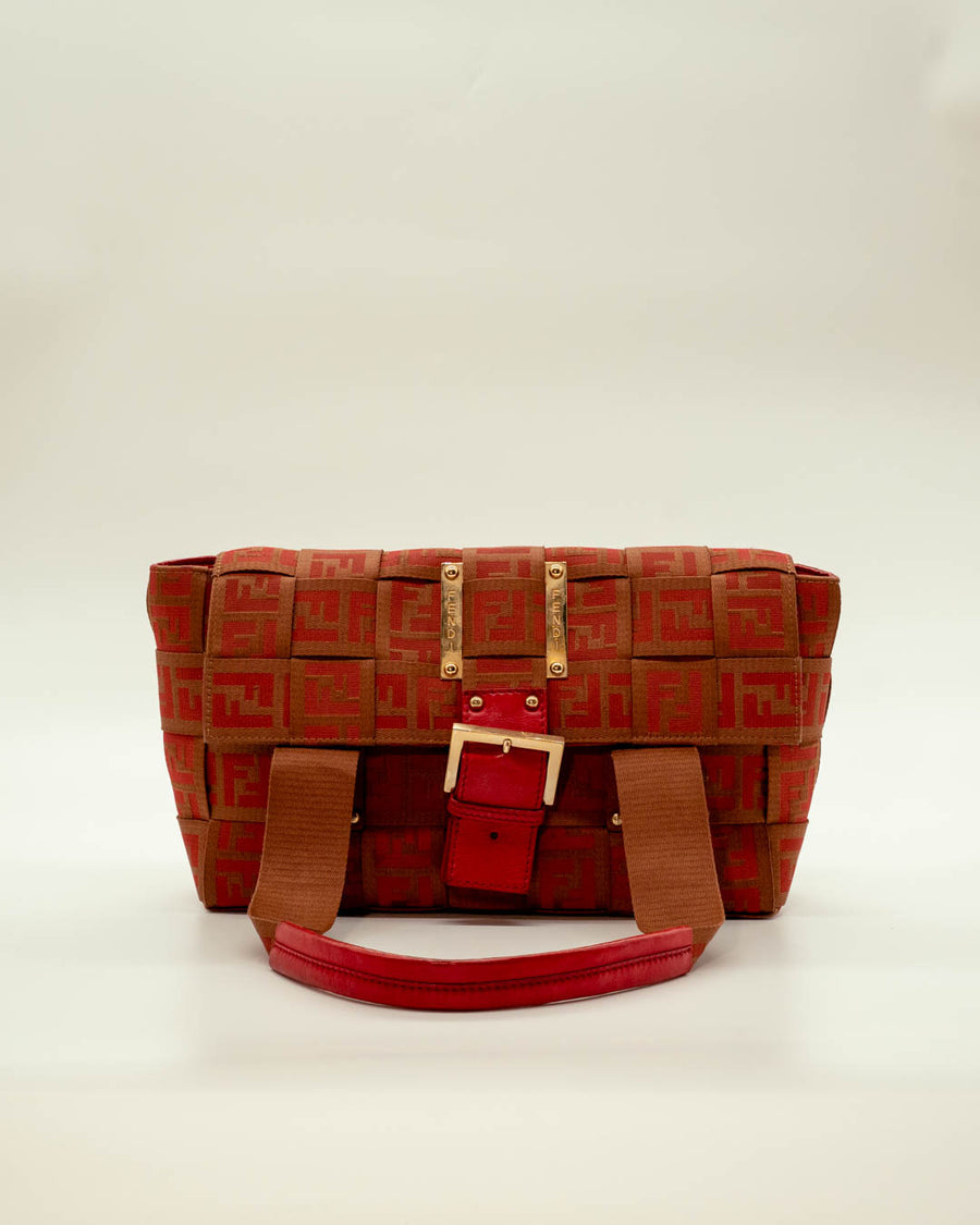 Fendi Woven Crossword Bag