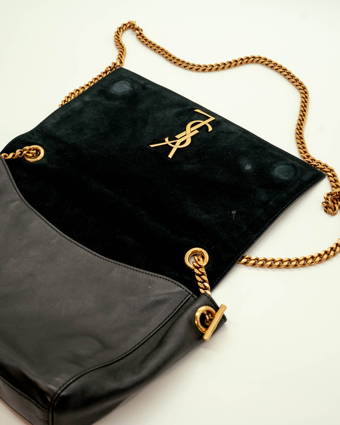 Saint Laurent Reversible Kate Leather/Suede