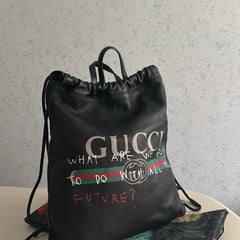 Gucci Capitan Logo Drawstring Backpack thumbnail 1