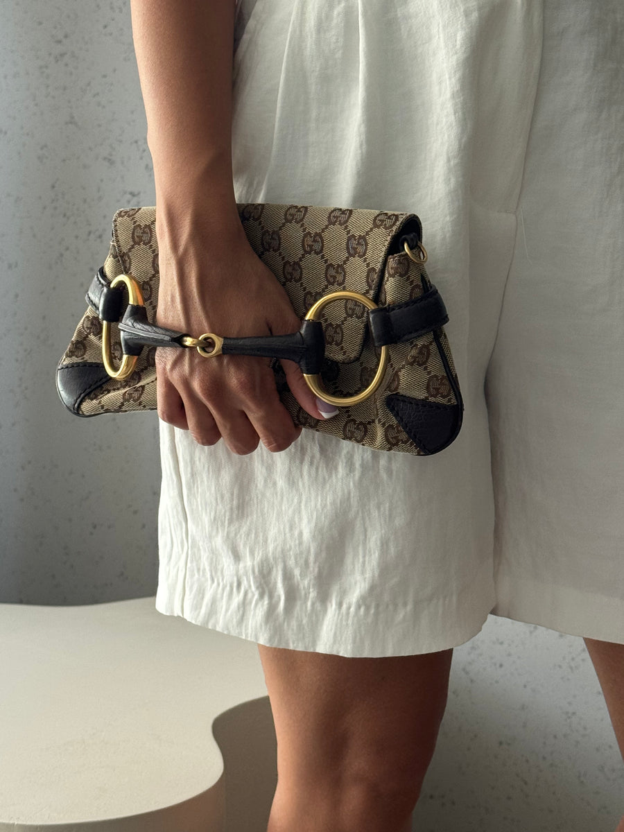 Gucci GG Horsebit Clutch