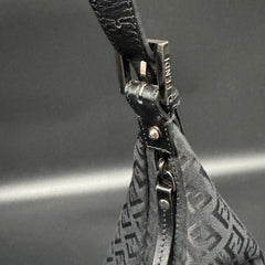 Fendi Black Zucchino Canvas Forever Hobo Bag thumbnail 14