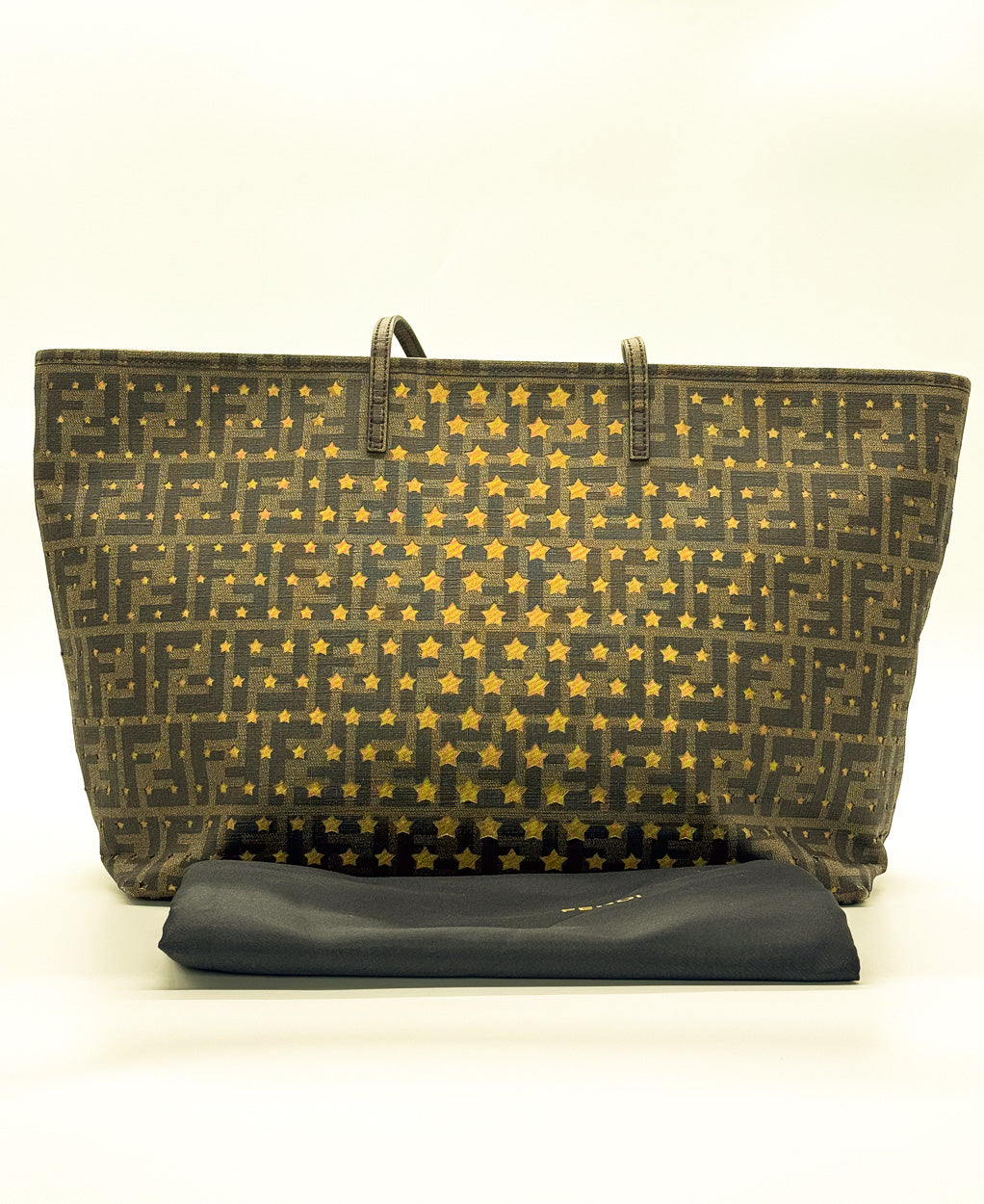 Fendi Brown/Gold Zucca Tote