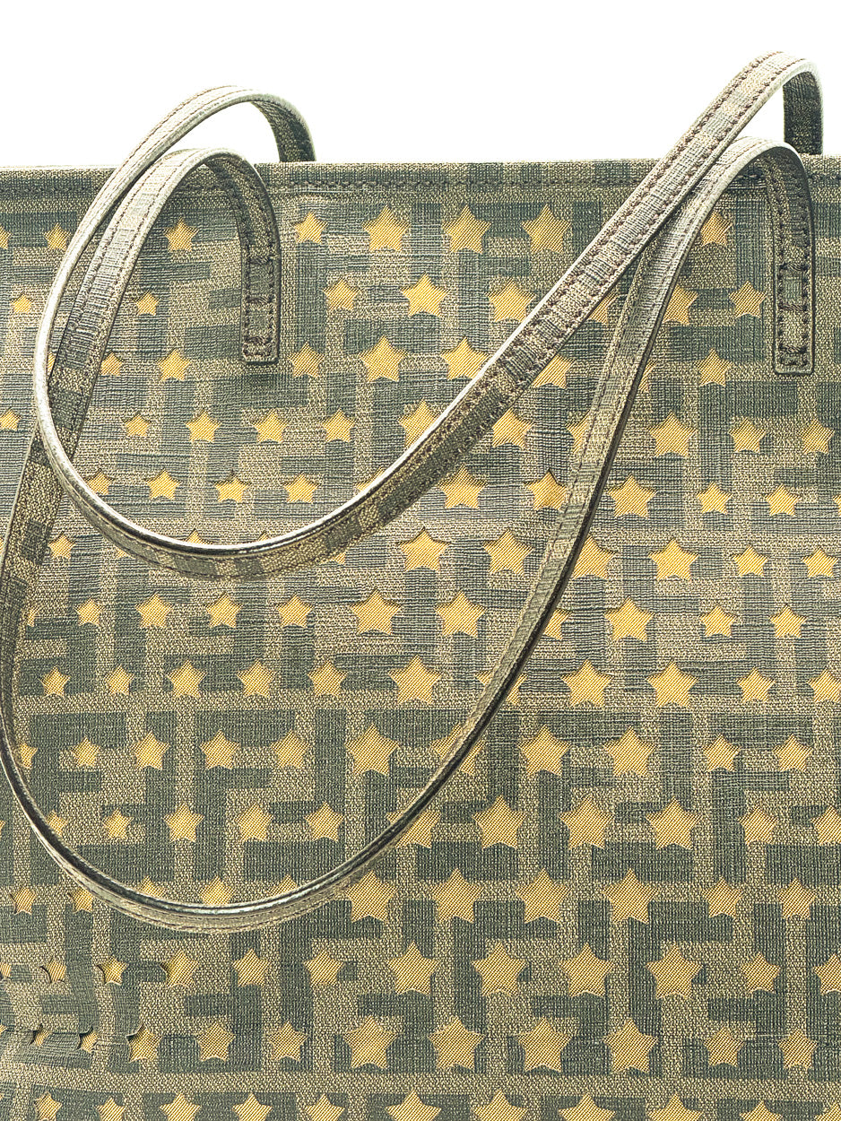 Fendi Brown/Gold Zucca Tote