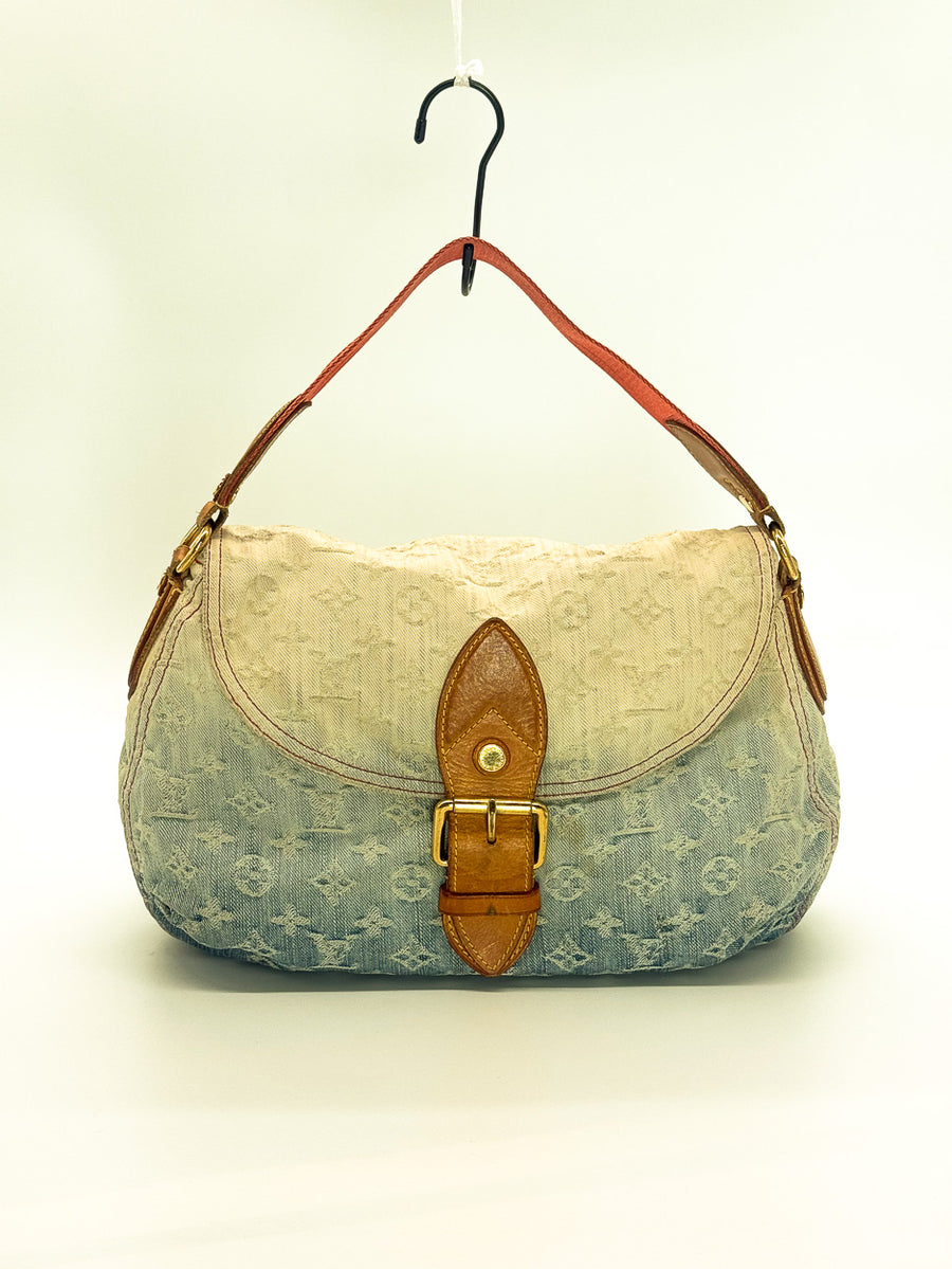 Louis Vuitton Blue Monogram Denim Sunray Shoulder Bag