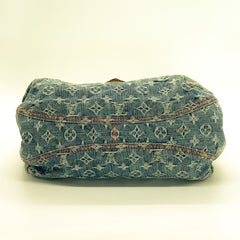 Louis Vuitton Blue Monogram Denim Sunray Shoulder Bag thumbnail 4