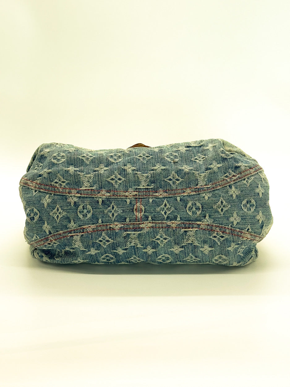 Louis Vuitton Blue Monogram Denim Sunray Shoulder Bag