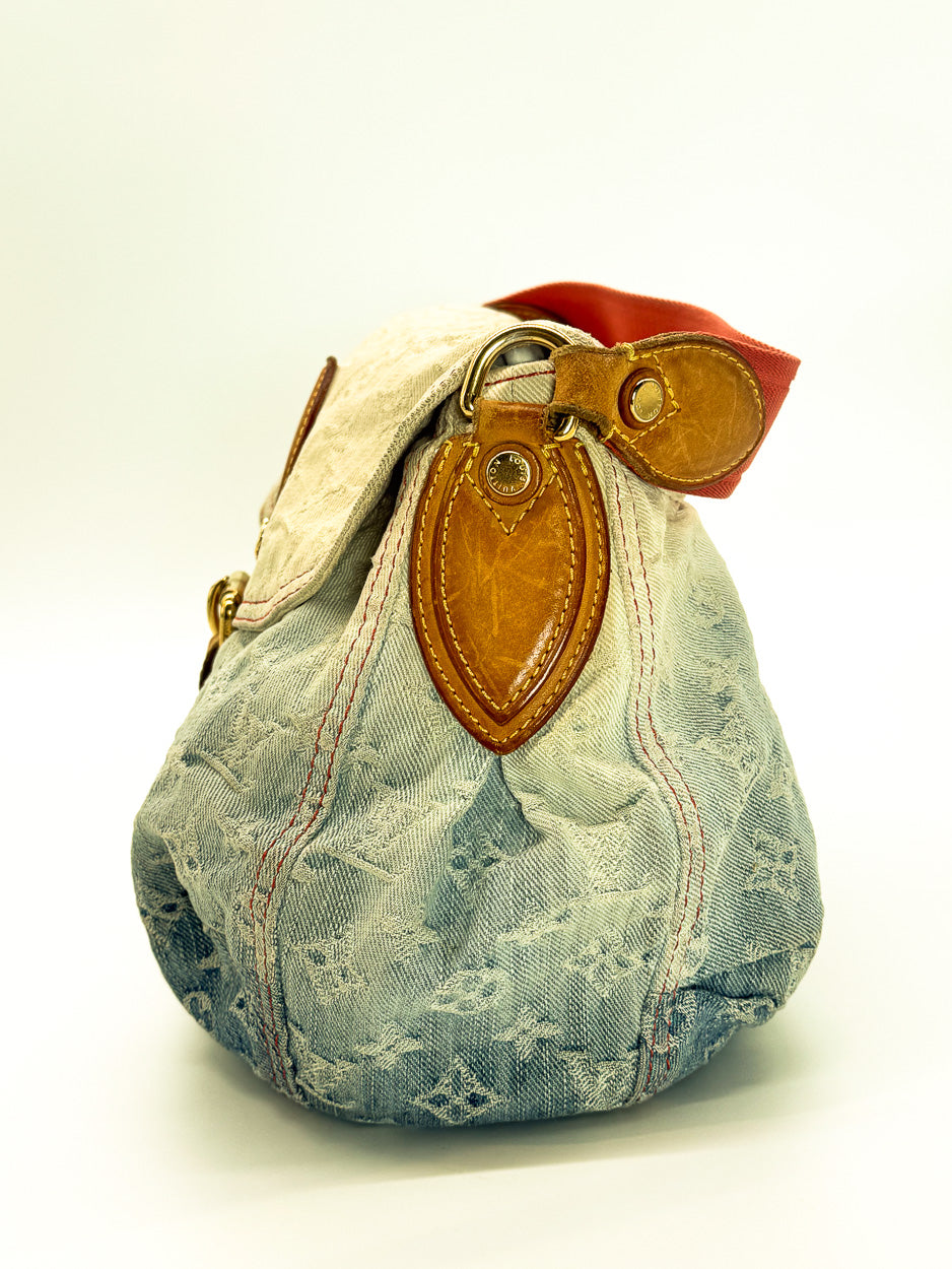 Louis Vuitton Blue Monogram Denim Sunray Shoulder Bag