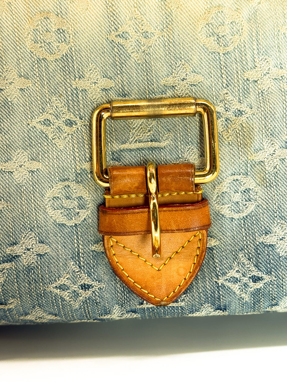 Louis Vuitton Blue Monogram Denim Sunray Shoulder Bag
