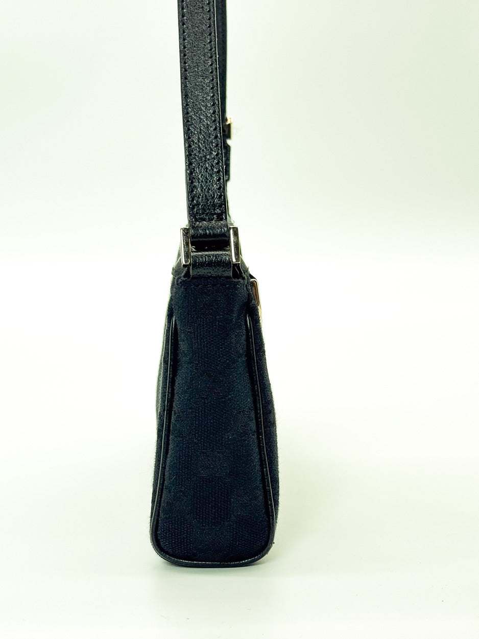Gucci Black GG D Ring Abbey Pochette