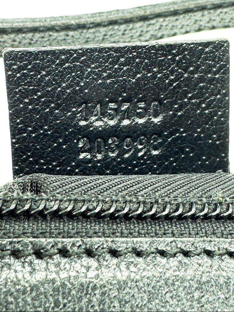 Gucci Black GG D Ring Abbey Pochette