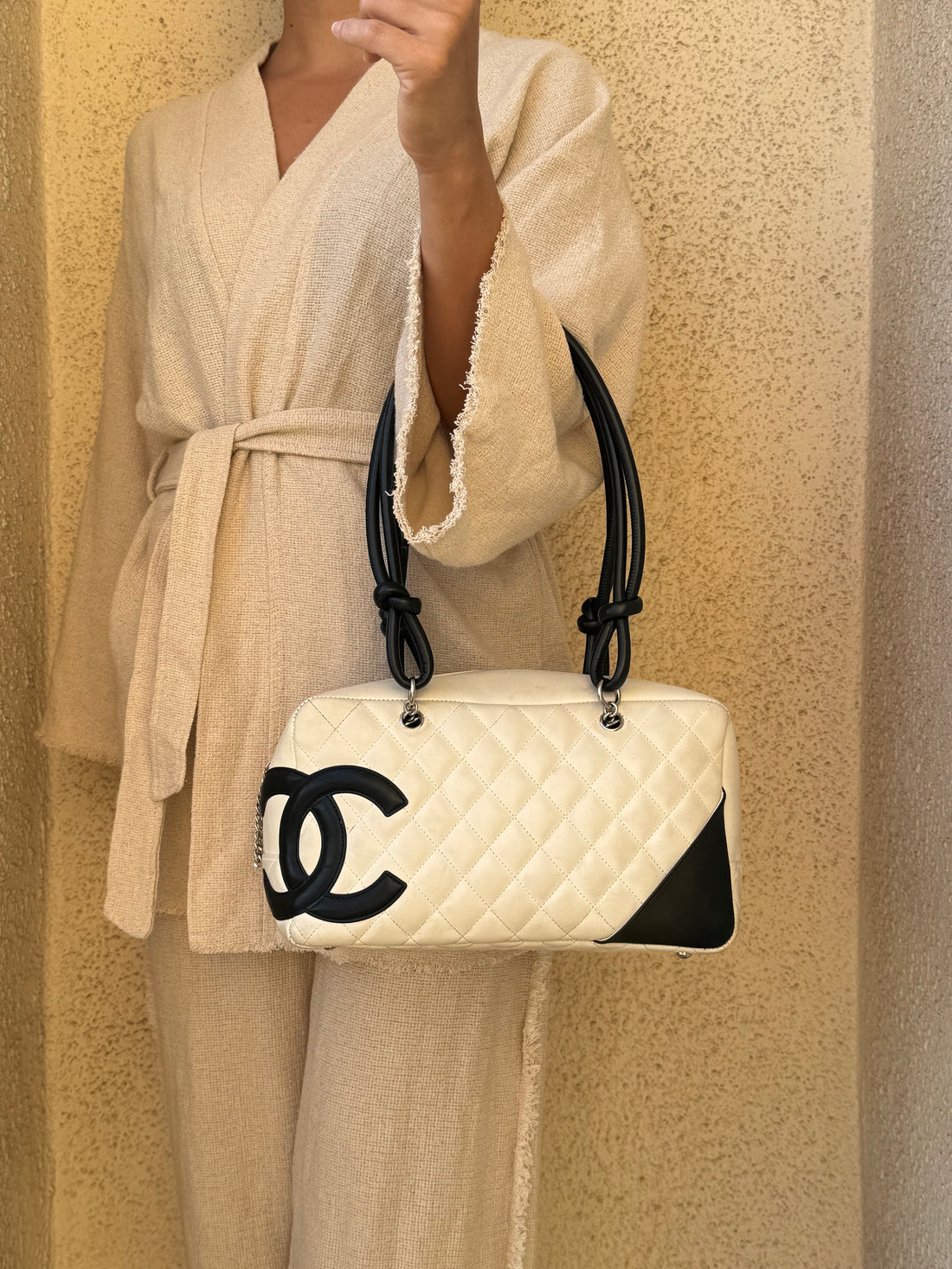 Chanel Cambon Bowler Bag Black/White