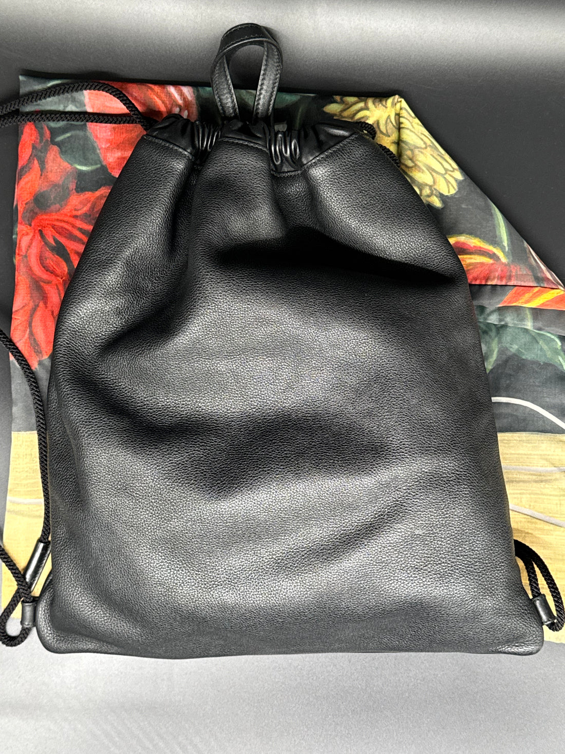 Gucci Capitan Logo Drawstring Backpack