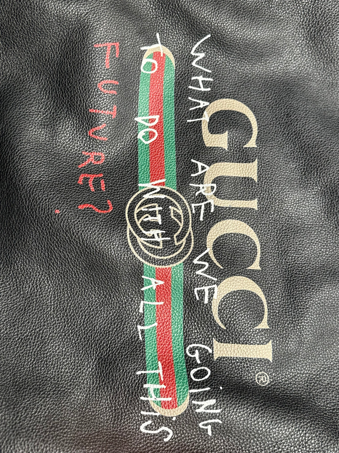 Gucci Capitan Logo Drawstring Backpack