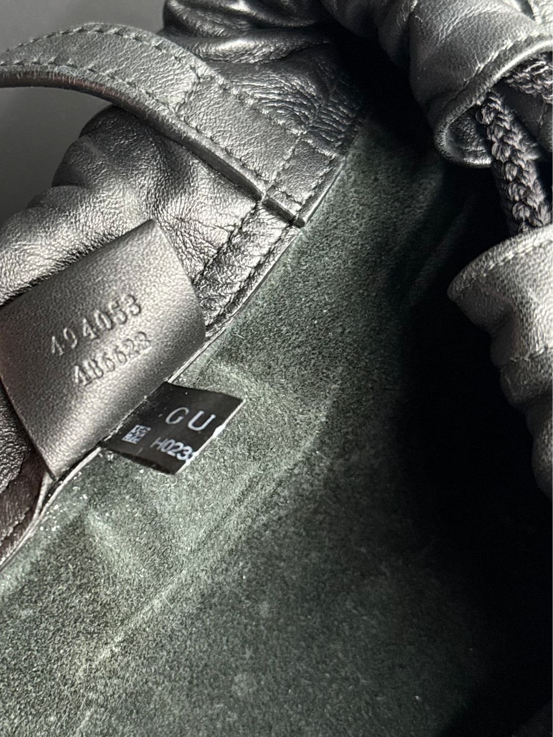 Gucci Capitan Logo Drawstring Backpack