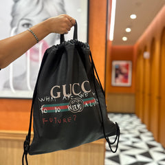 Gucci Capitan Logo Drawstring Backpack thumbnail 2