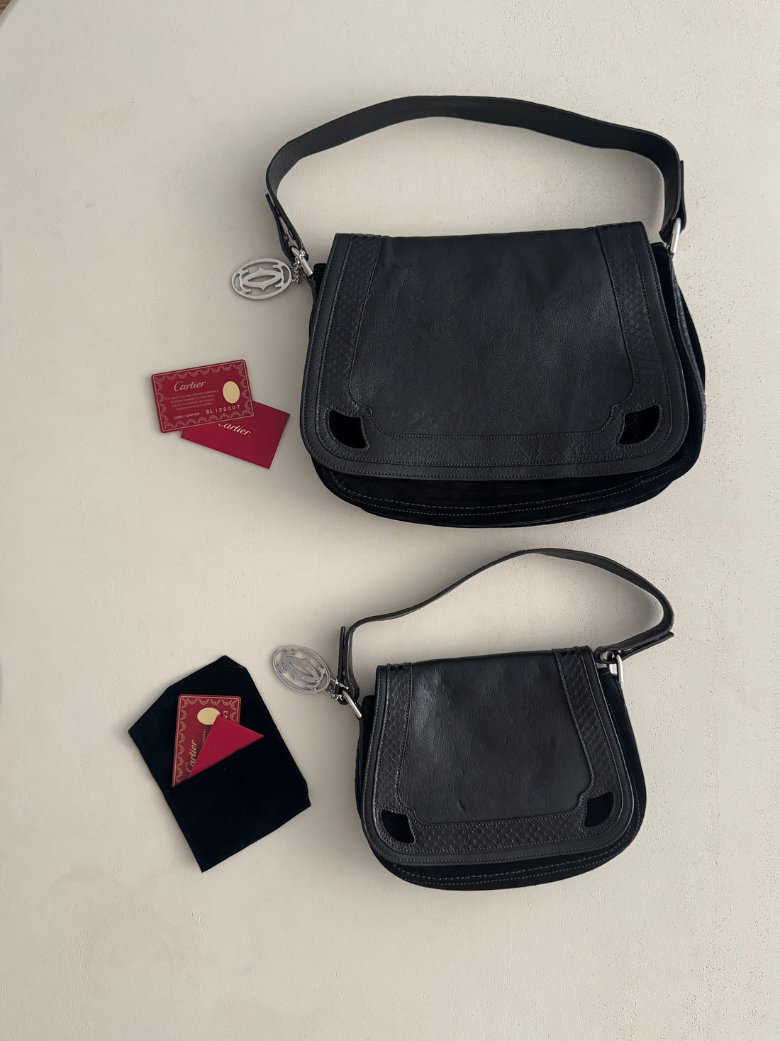 Cartier Leather Marcello Bag Large