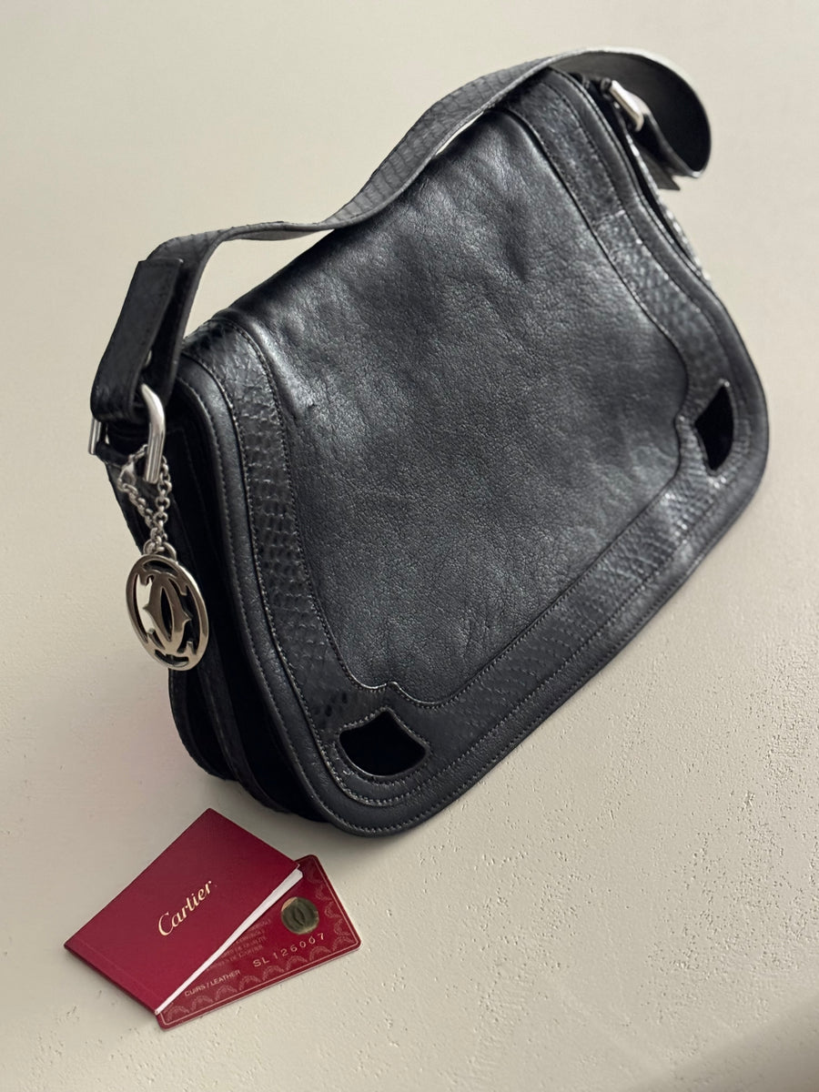Cartier Leather Marcello Bag Large