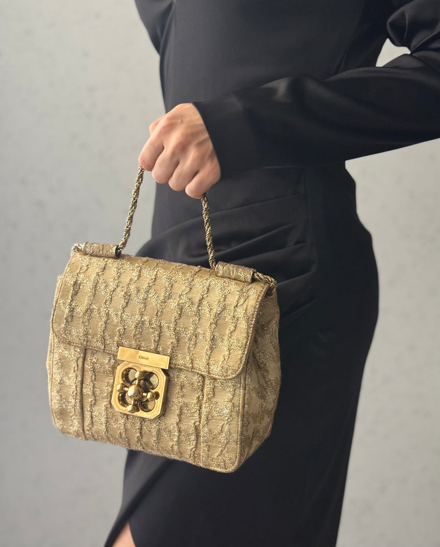 Chloé Jacquard Elsie Shoulder Bag