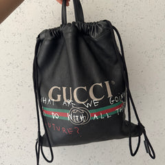 Gucci Capitan Logo Drawstring Backpack thumbnail 5