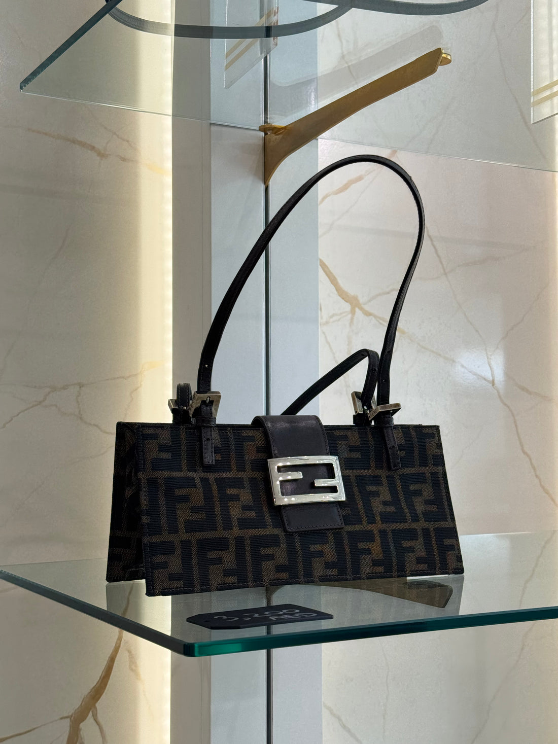 Fendi Zucca Canvas Baguette