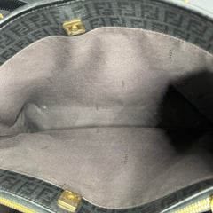 Fendi Black Zucchino Print Spalmati Shopper Tote thumbnail 10