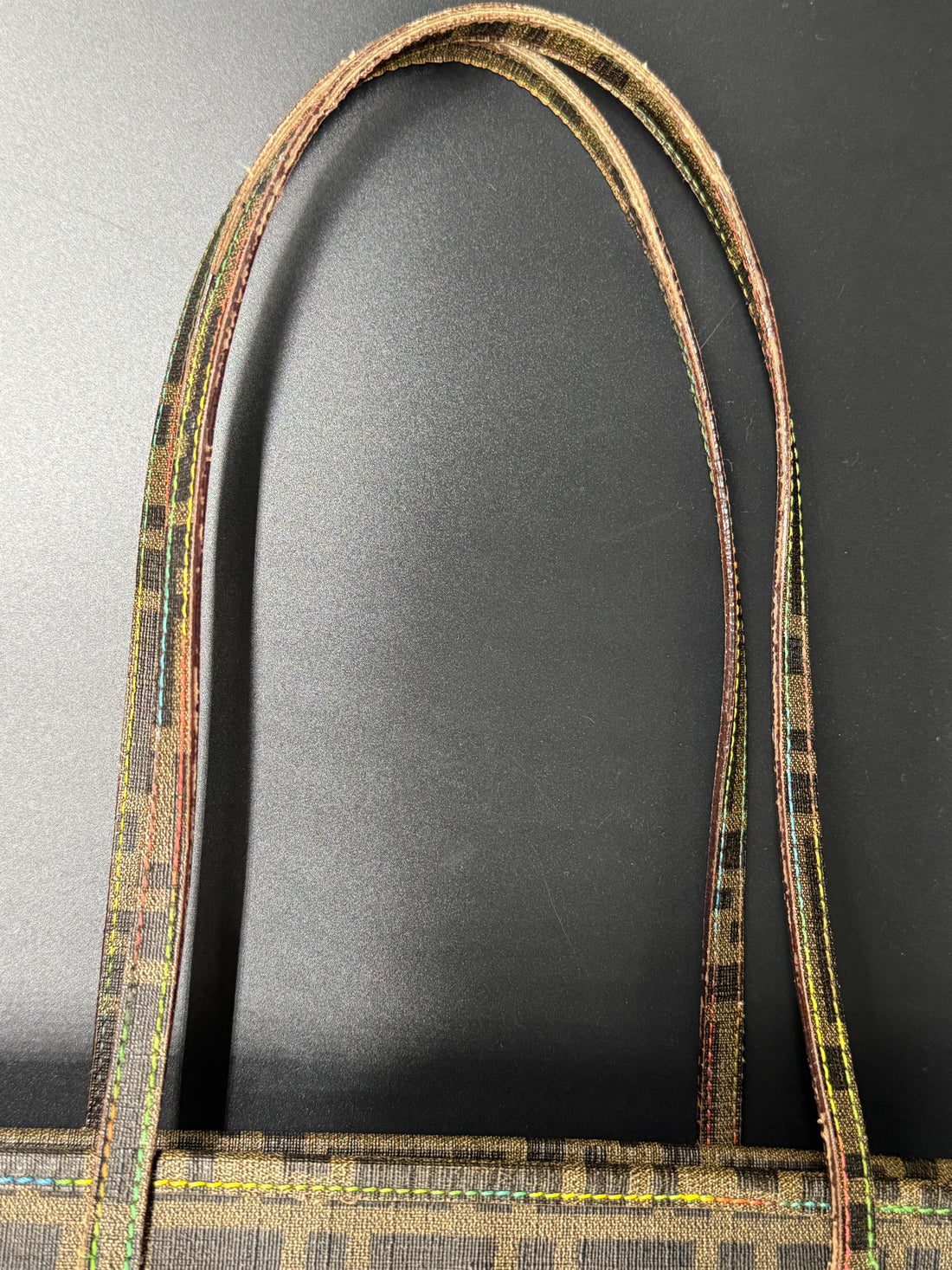 Fendi Borsa Zucca Canvas Shopper Tote